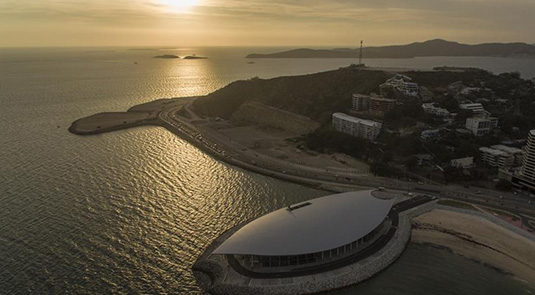 Aerial view of Port Moresby, Papua New Guinea