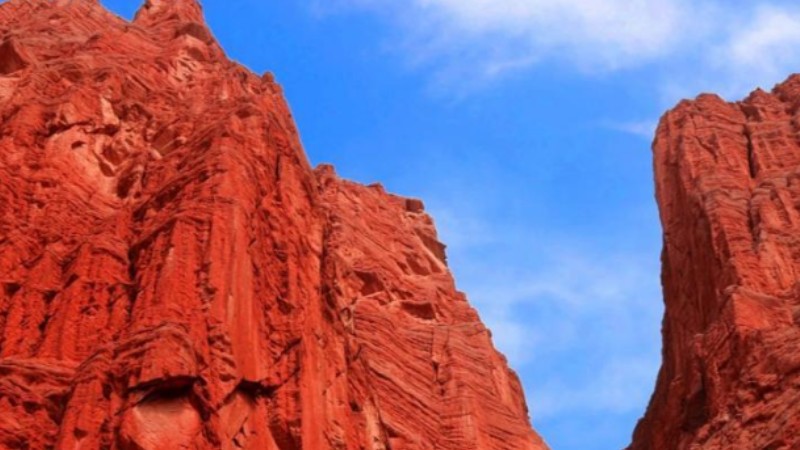 Mysterious landscape of Tianshan Grand Canyon in Xinjiang