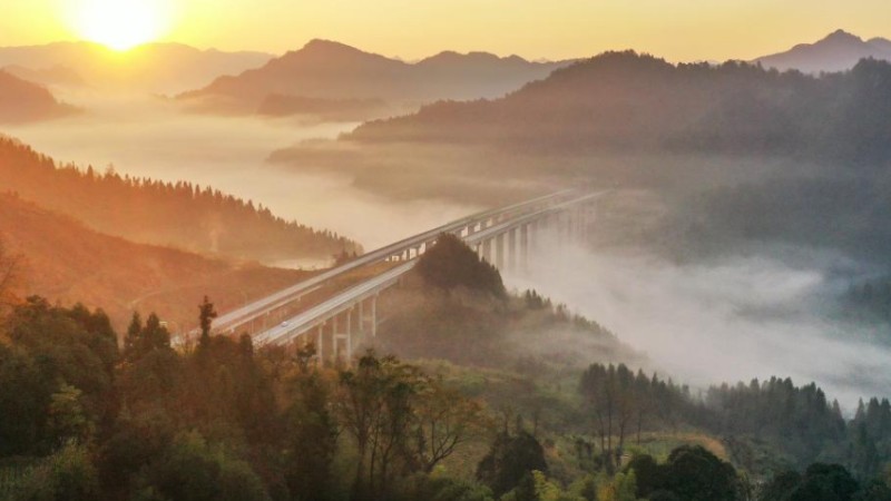 Winter scenery across China