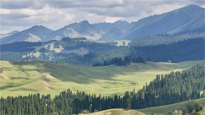 Beautiful scenery of Kuerdening scenic area in NW China's Xinjiang