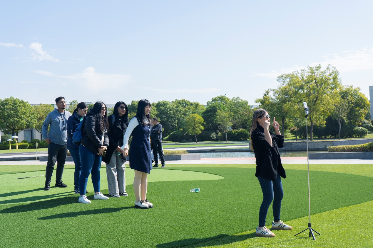 Artificial grass brings joy to journalists from LAC countries